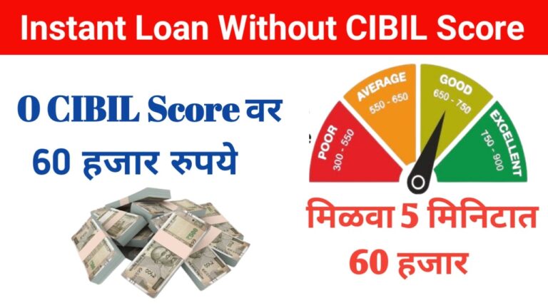 सिबिल शिवाय 60000 रुपयांचे कर्ज | Loan without CIBIL Score